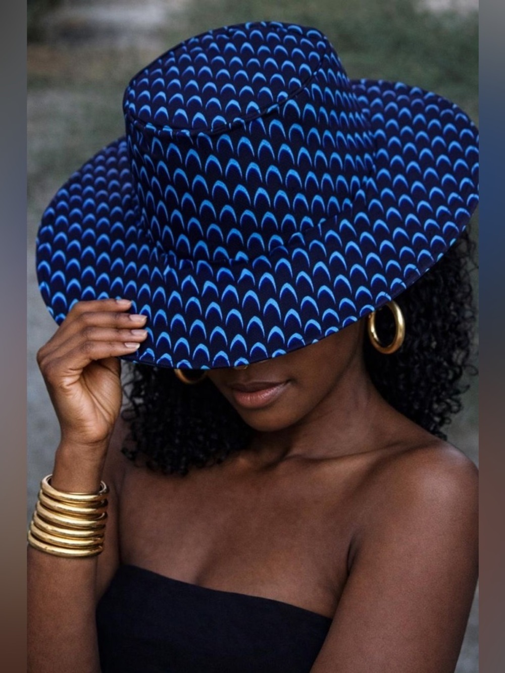K-K Vogues African Print Bucket Hat – Wax Style – New